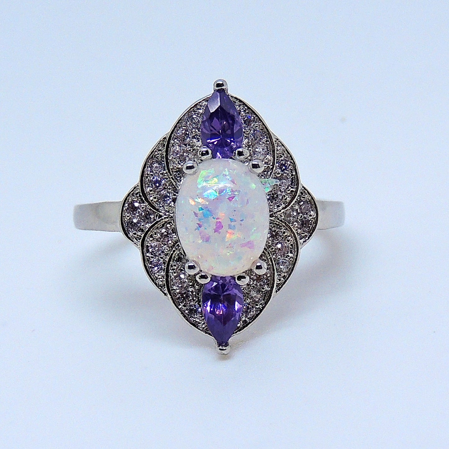 QuinCreatedFireOpalPurpleCzRingWomenGingerLyneCollection_Silver-5