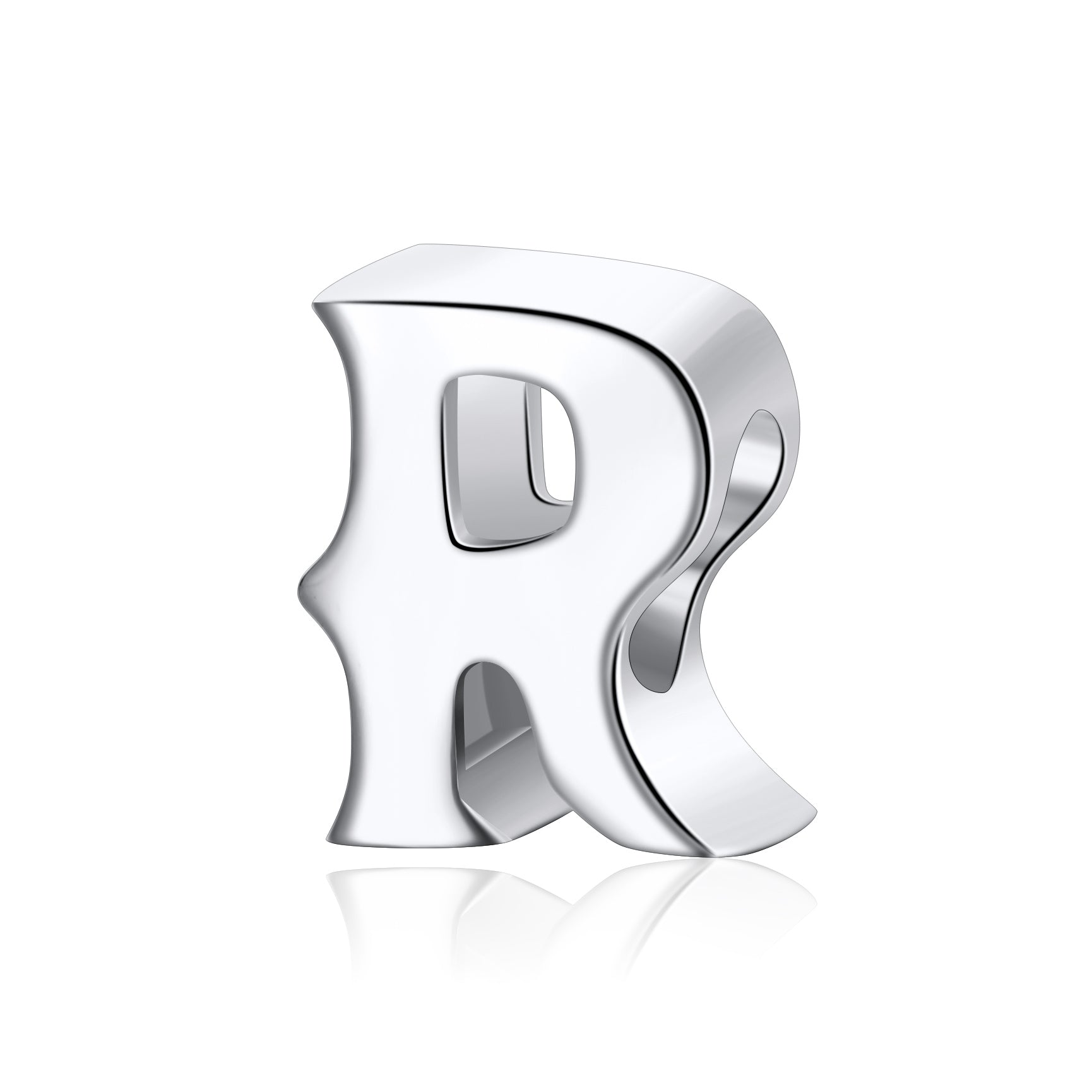 Initial Letter Charms for Women Bracelet Sterling Silver  Ginger Lyne Collection - R