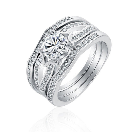 RebeccaWeddingRingSetforWomenCz3PcEngagementMatchingBandsGingerLyneCollection_Silver-1