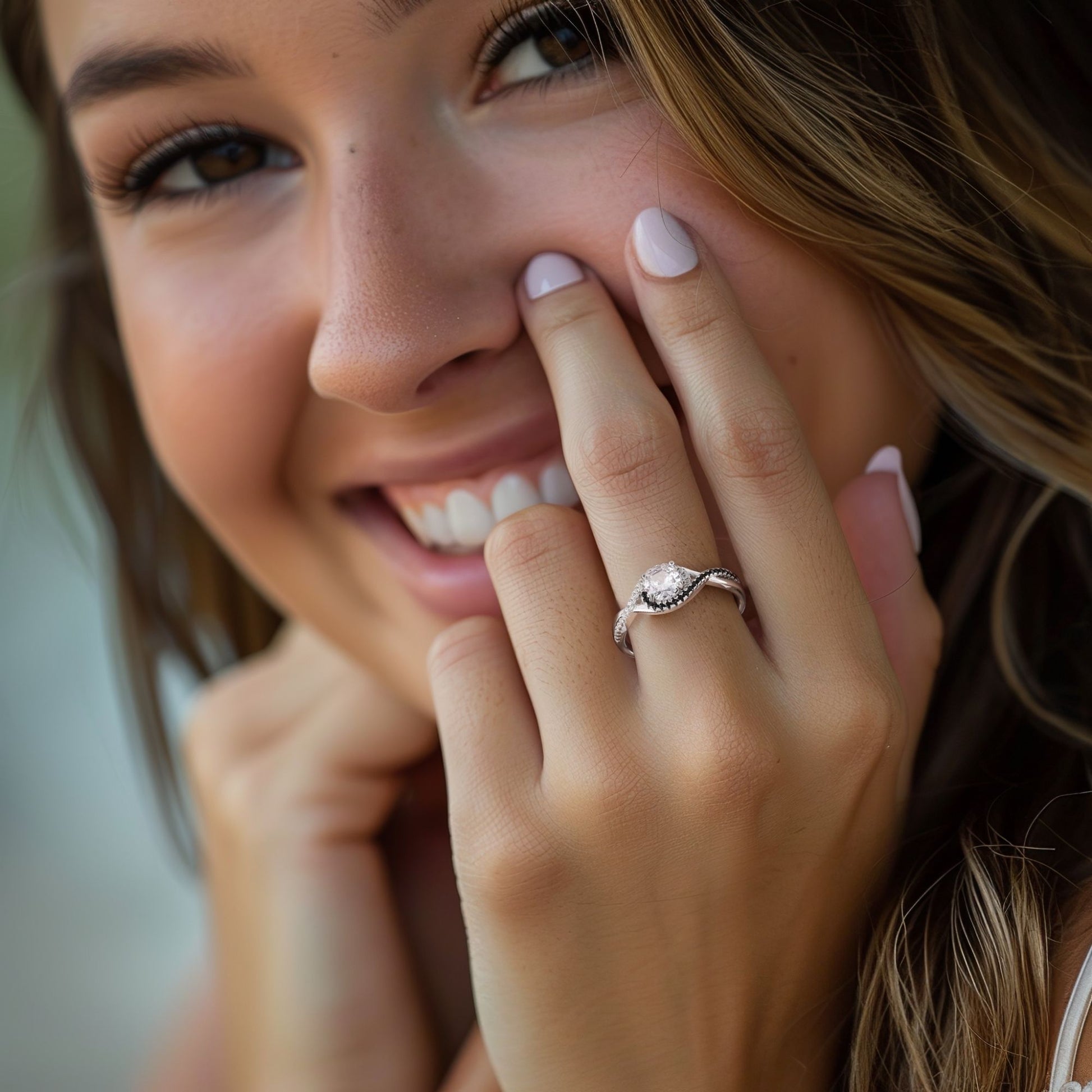 PenelopeBlackHaloEngagementRingforWomenSterlingSilverWeddingRingGingerLyneCollection_Black-3