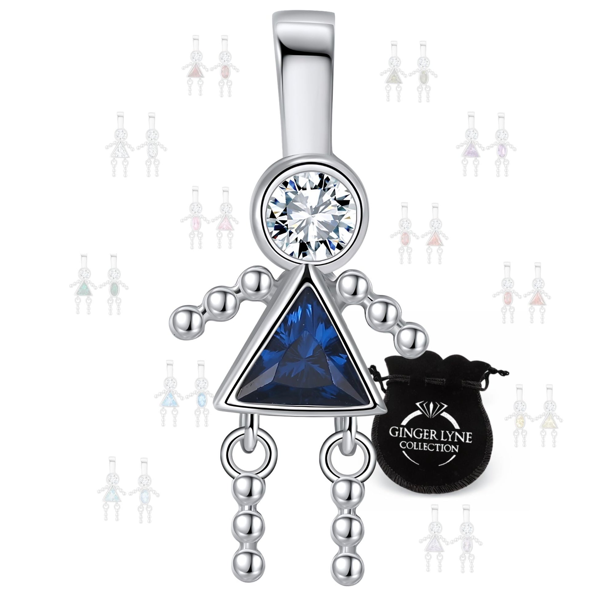 BirthstoneFamilyPendantforMombyGingerLyneStainlessSteelCubicZirconiaCharmsForGrandmaNecklace_Female-September-Silver-1