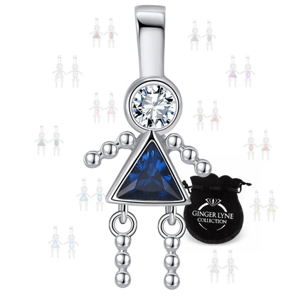 BirthstoneFamilyPendantforMombyGingerLyneStainlessSteelCubicZirconiaCharmsForGrandmaNecklace_Female-September-Silver-1