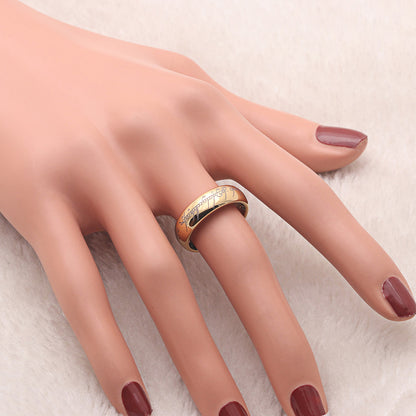 EngravedGoldWeddingBand6mmStainlessSteelRingforMenorWomenbyGingerLyne_Gold-3