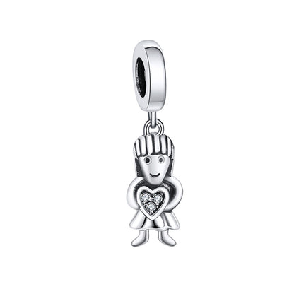 LittleGirlHeartCharmforWomenBraceletOxidizedSterlingSilverGingerLyneCollection_Silver-1