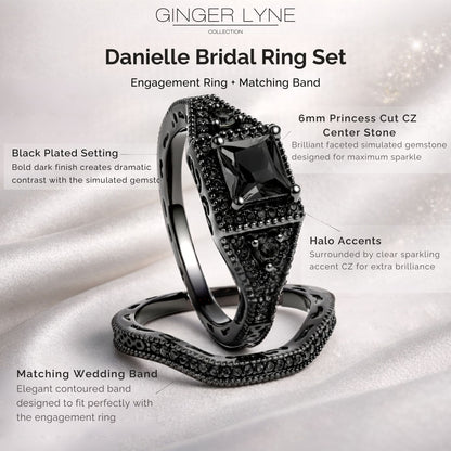DanielleWeddingRingSetforWomenCZBlackEngagementGingerLyneCollection_Black-4