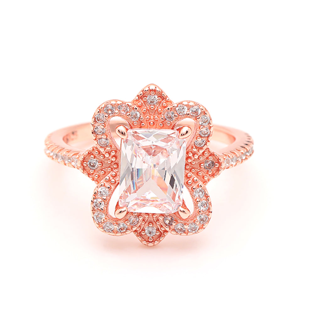 KelseyEngagementRingSterlingSilverEmeraldCzWomensGingerLyneCollection_RoseGold-6