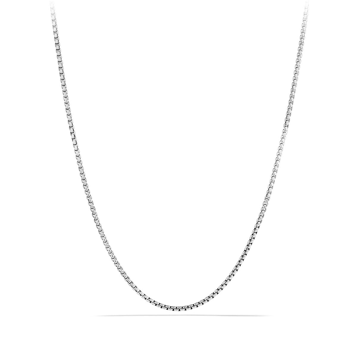 Box Necklace Chain for Men or Women by Ginger Lyne 925 Sterling Silver  20 Inch - Chain-20 Inch