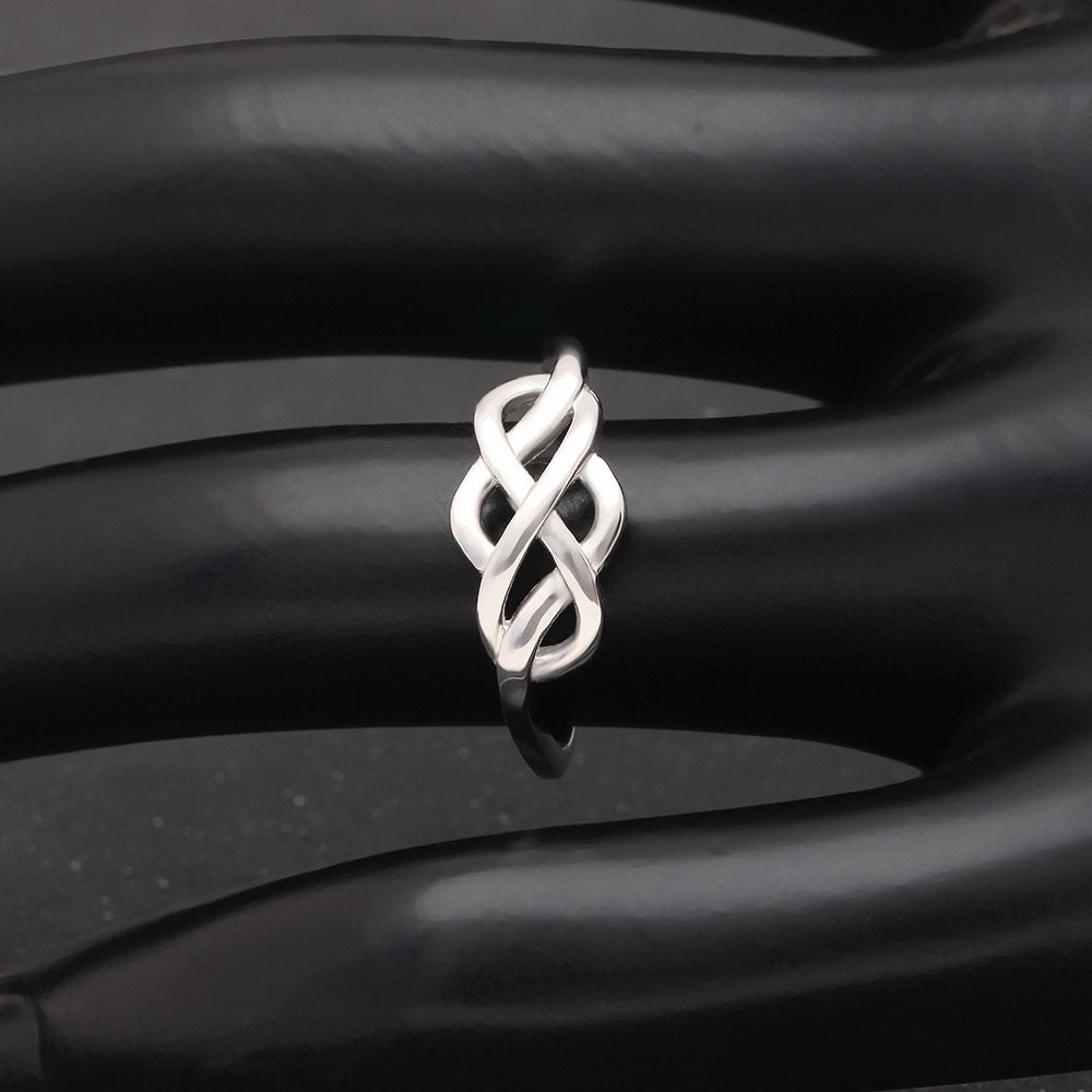 Continuum Infinity Ring 925 Sterling Silver Girls Womens Ginger Lyne Collection