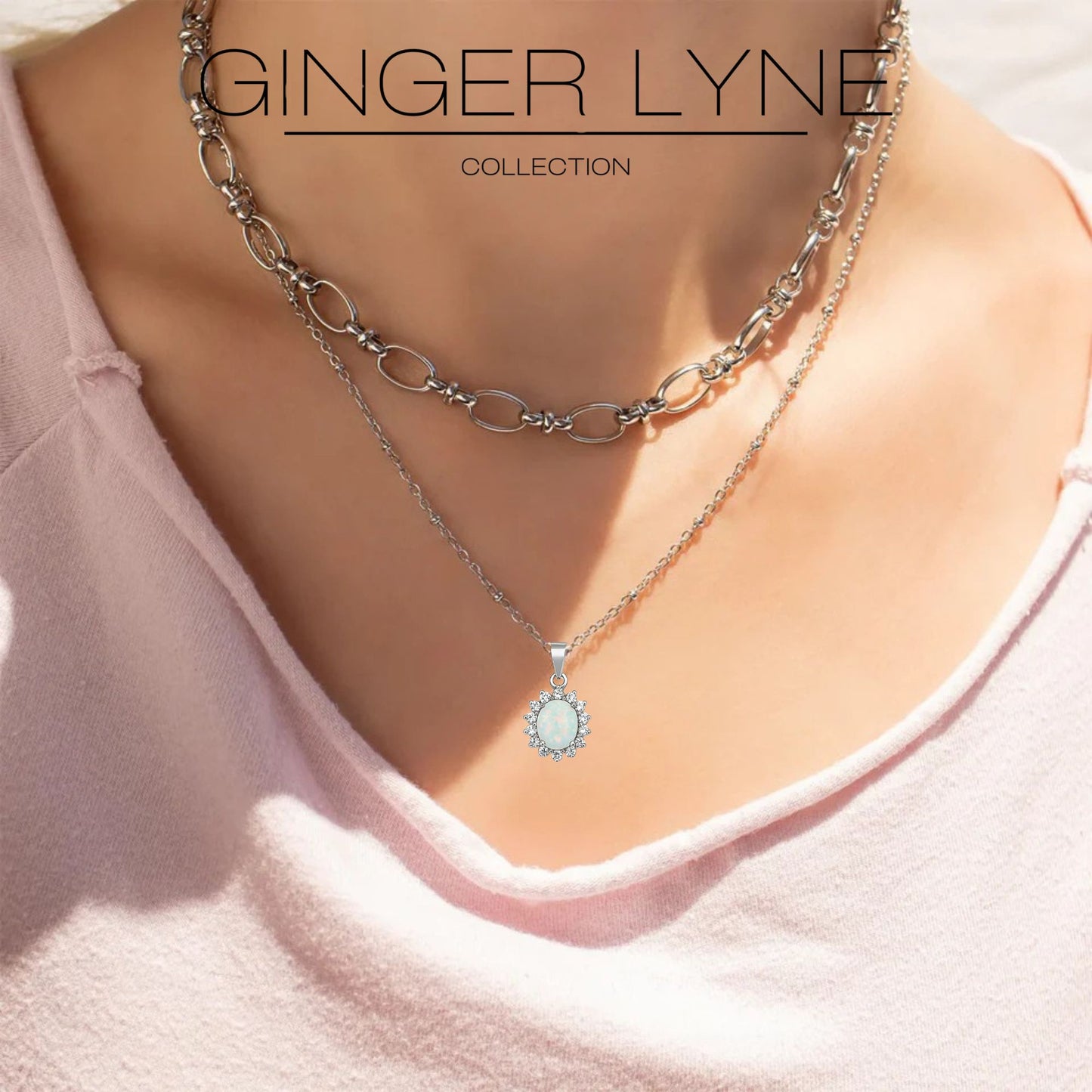 GingerLyneWhiteorPurpleFireOpalCZPendantNecklaceforWomenSterlingSilverCubicZirconia_White-5