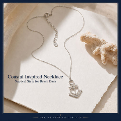 AnchorHeartNecklaceforWomenGingerLyneCollectionSterlingSilverGiftsforHer_Silver-5