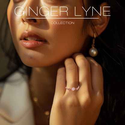 Isla Simulated Pearl Ring for Women Sterling Silver 14K Gold Plated Ginger Lyne Collection