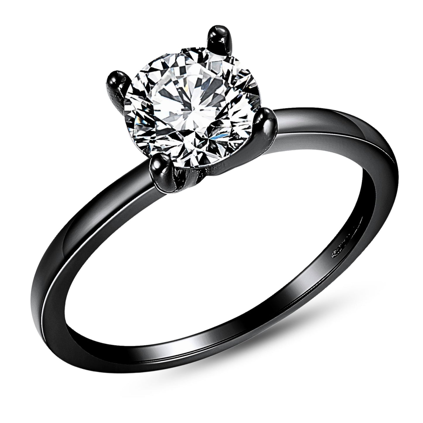 Solitaire1.50CtEngagementRingforWomenPromiseRingforHerCubicZirconiaSterlingSilverGingerLyne_Black-Clear-1