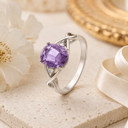 BirthstoneEngagementRingforWomenbyGingerLyneSterlingSilverCubicZirconia_Purple-5