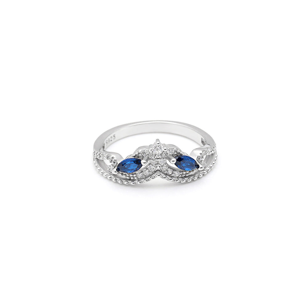 AnsleyAnniversaryRingSterlingSilverBlueCubicZirconiaGingerLyneCollection_Blue-5