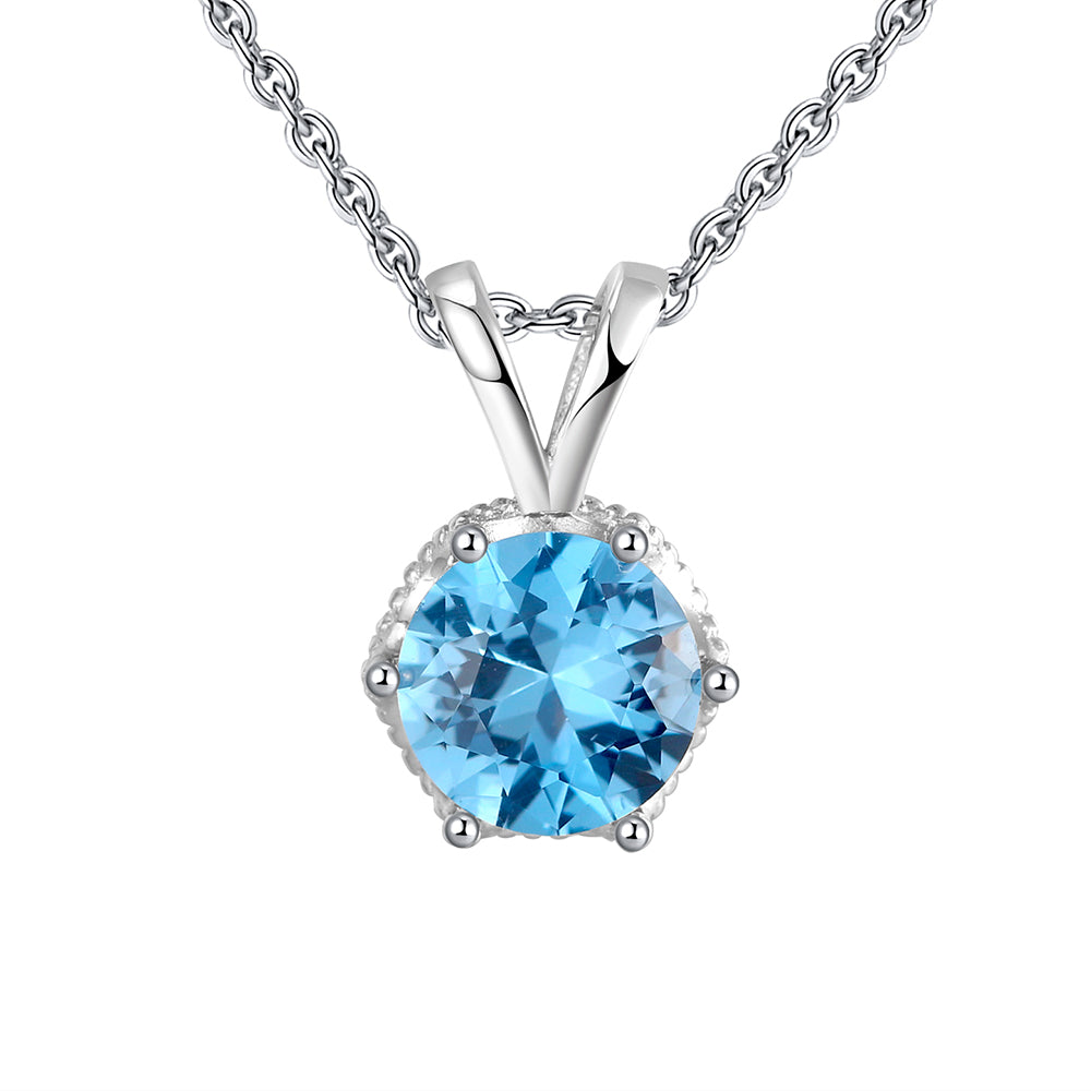 RoundPendantNecklaceforWomenBlueCzSterlingSilverWomenGingerLyneCollection_Blue-1