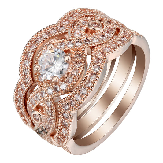 RoseyWeddingRingSetforWomen3pcCZEngagementMatchingBandsGingerLyneCollection_Gold-1