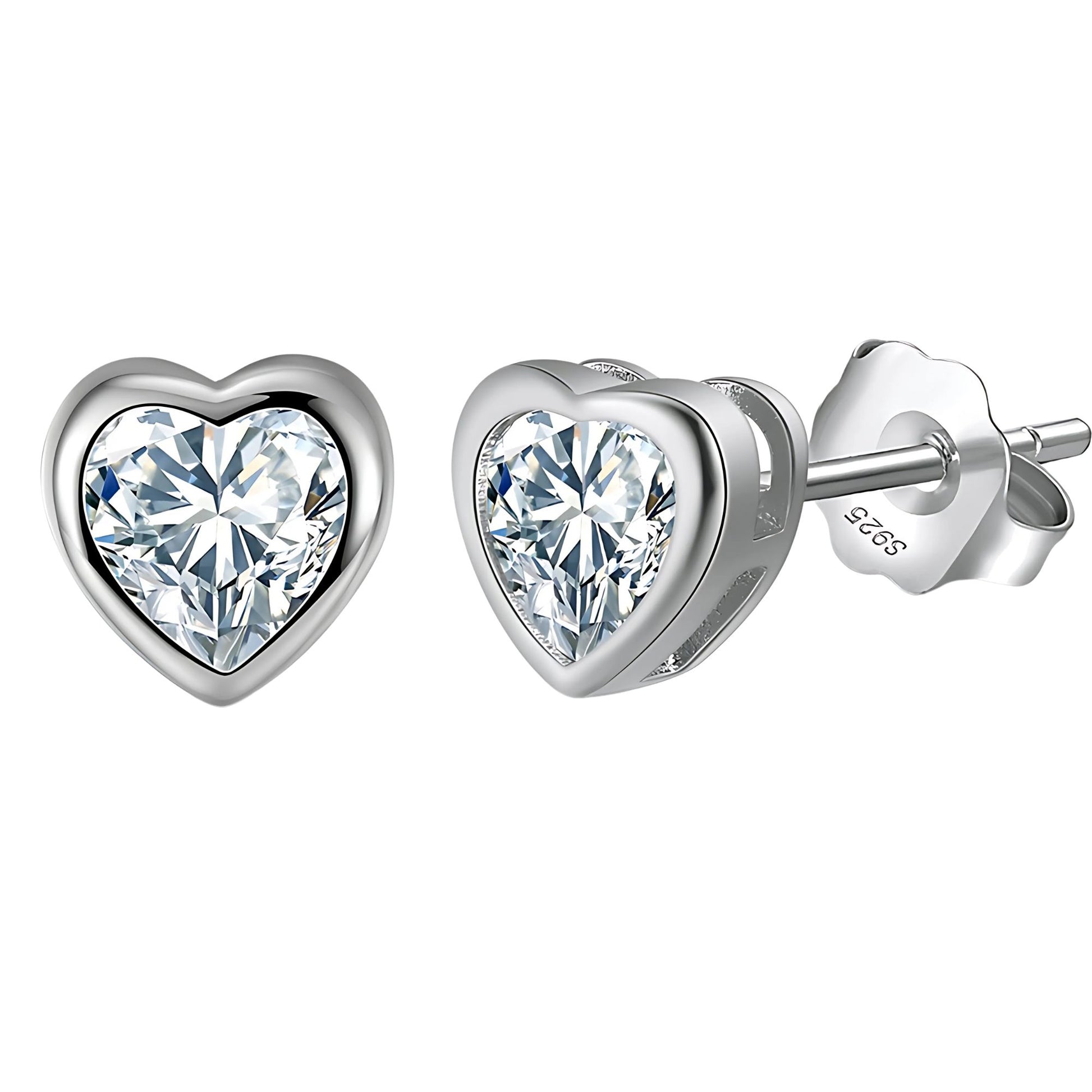 HeartEarringsforWomenbyGingerLyneSterlingSilverStudSolitaireCubicZirconia_Silver-1