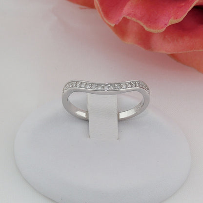 Julieanna Anniversary Band Ring Sterling Silver Cz Womens Ginger Lyne Collection