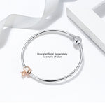 Load image into Gallery viewer, Kitty Cat Charm European Bead Rose Gold Sterling Silver Ginger Lyne Collection
