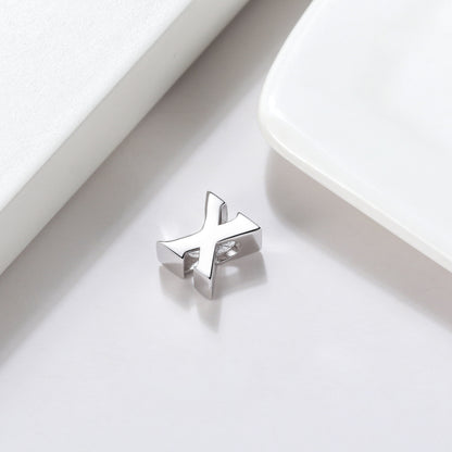 Initial Letter Charms for Women Bracelet Sterling Silver  Ginger Lyne Collection - X