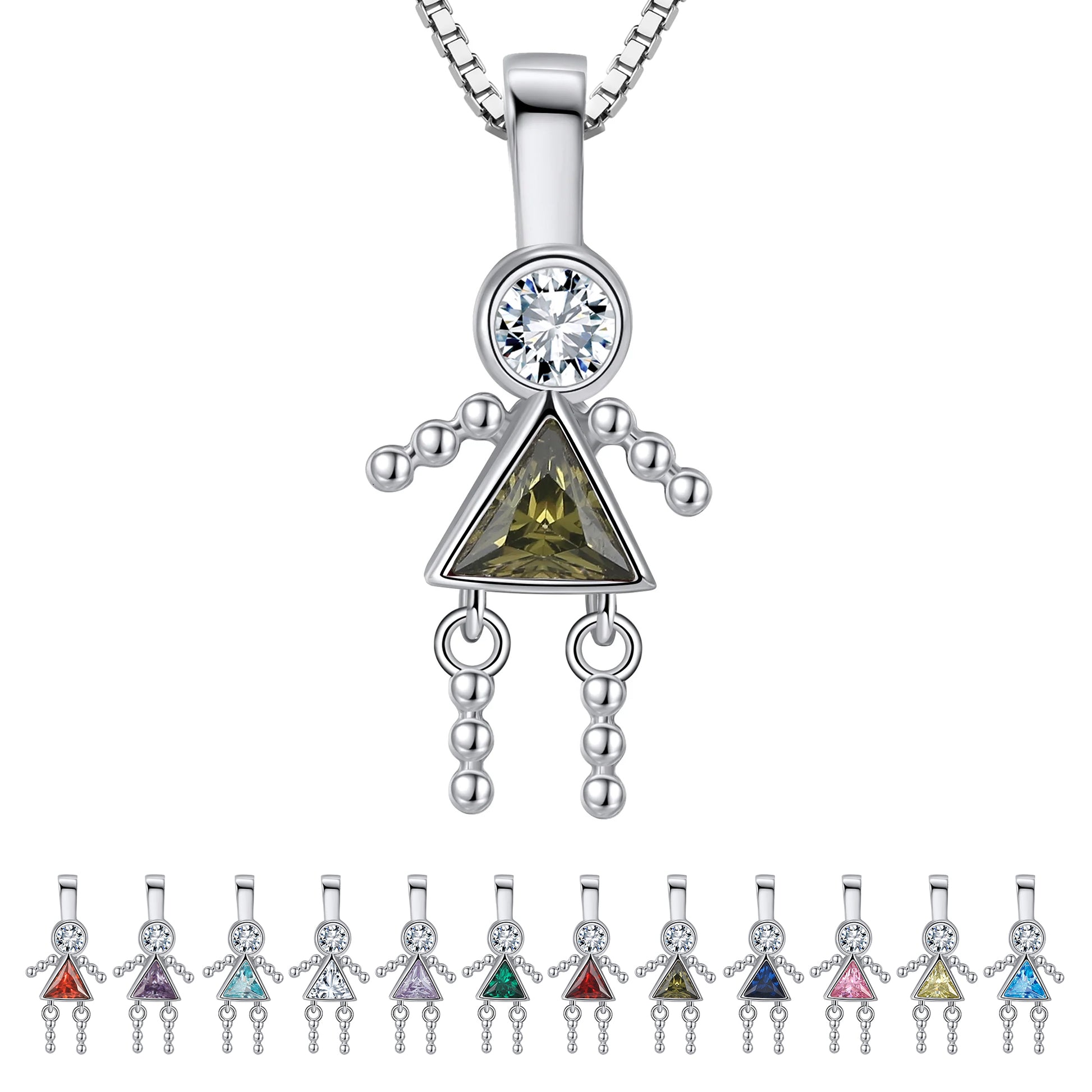 BirthstonePendantNecklaceforGirlMomorGrandmabyGingerLyneSterlingSilverCZFamilyBirthdayCharm_GirlAugust-1