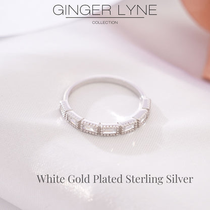 ArdenWeddingBandforWomenSterlingSilverCZAnniversaryHalfEternityRingStackablebyGingerLyne_Silver-2
