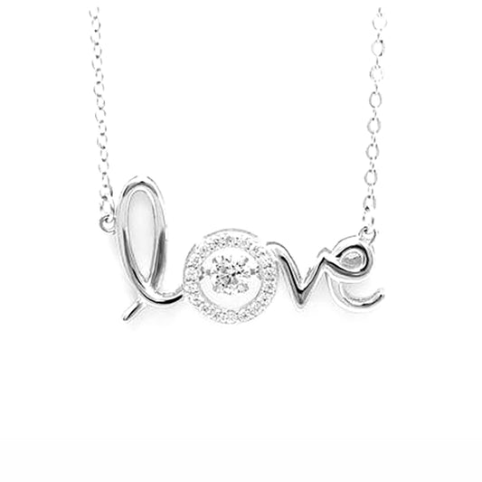 LoveDesignSterlingSilverCZPendantNecklaceWomensGingerLyneCollection_clear-1