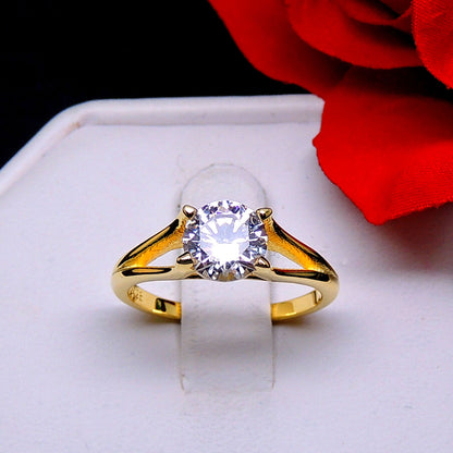 ArielEngagementRingCubicZirconiaWomenSterlingSilverGingerLyneCollection_Gold-2