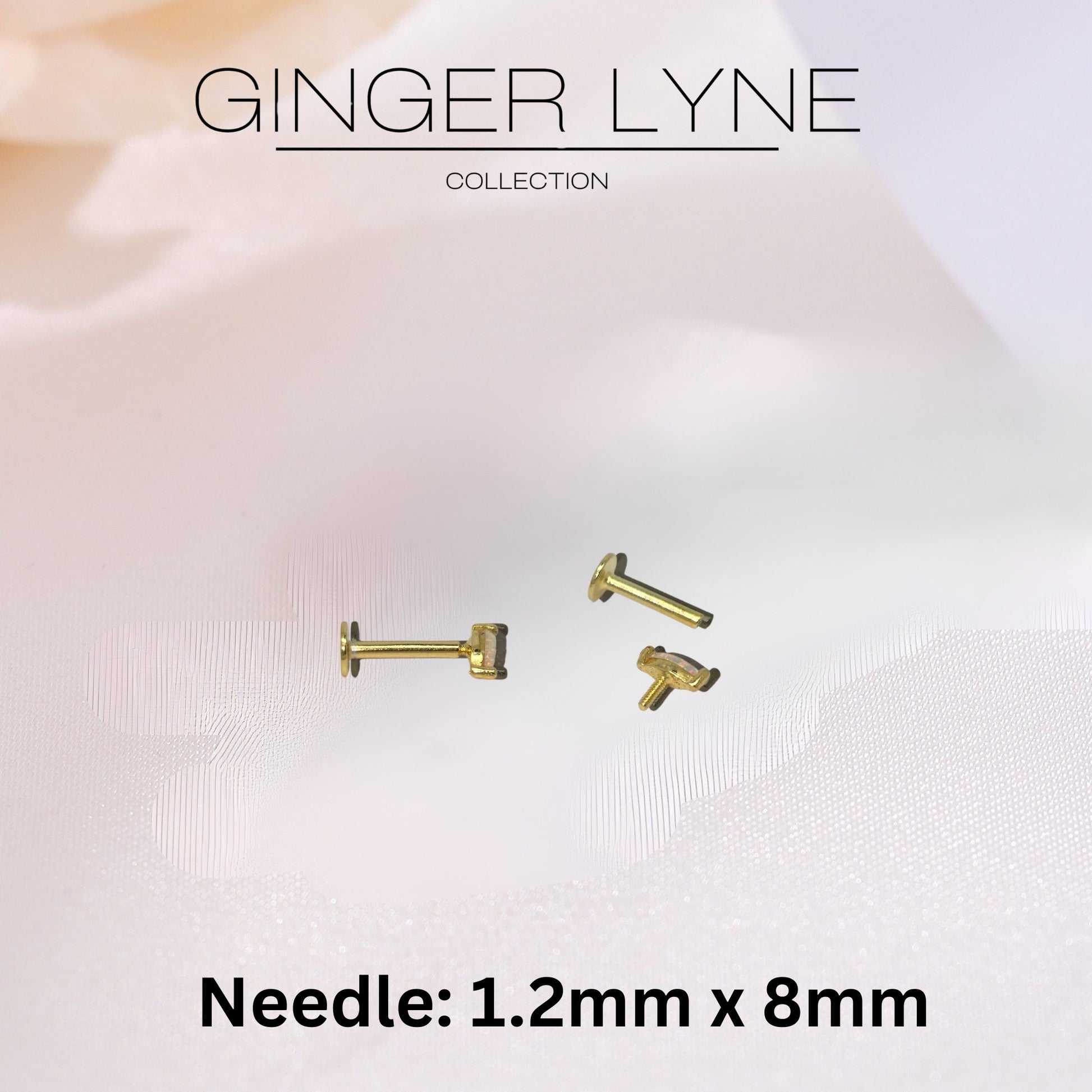 CreatedOpalFlatBackEarringsforCartilageHelixTragusLobe16gGoldoverSterlingSilverStudsPairbyGingerLyne_White-4