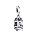 Load image into Gallery viewer, Birdcage Charm European Bead Oxidized Sterling Silver Ginger Lyne Collection
