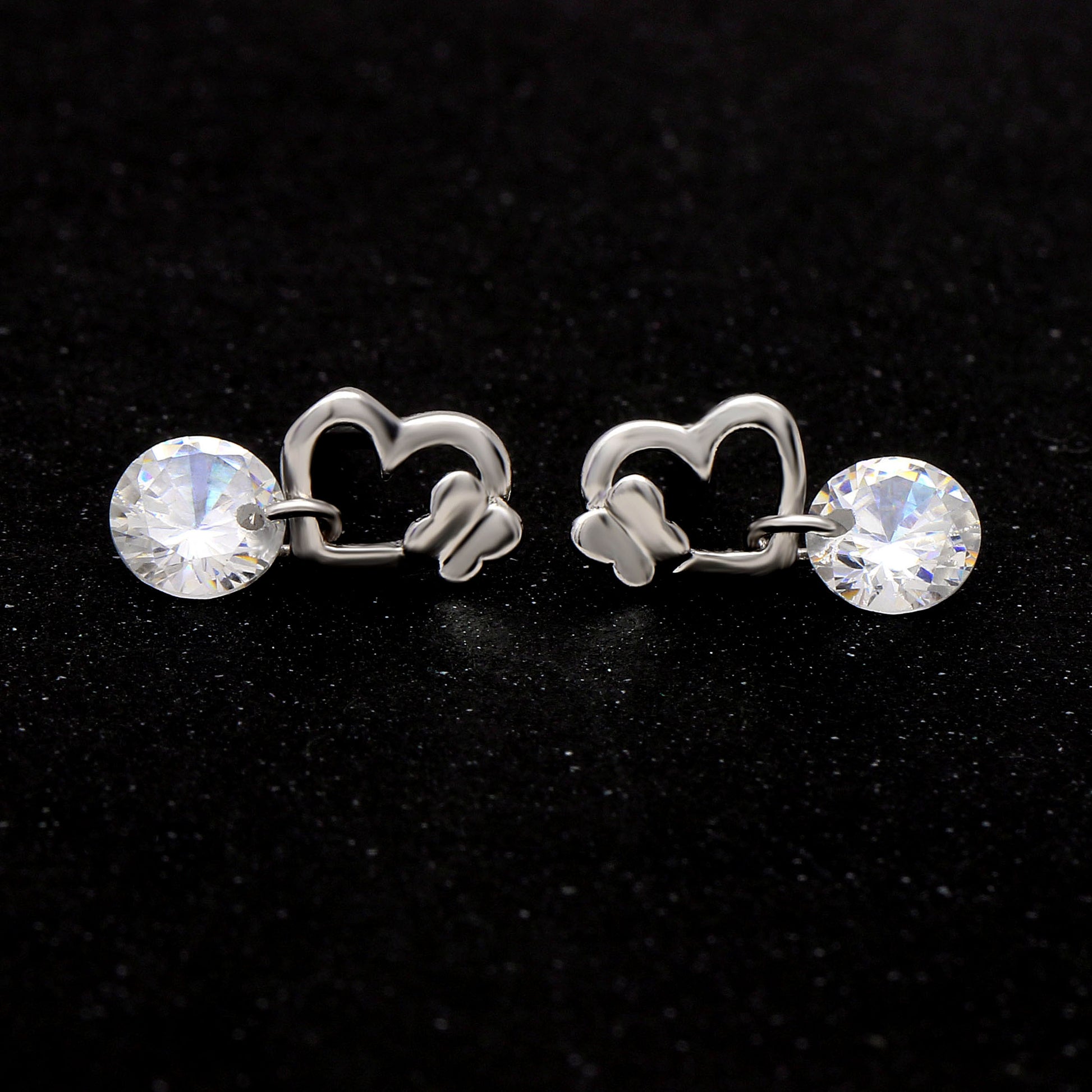 ButterflywithDrillDangleCZEarringsforWomenGingerLyneCollection_Silver-4