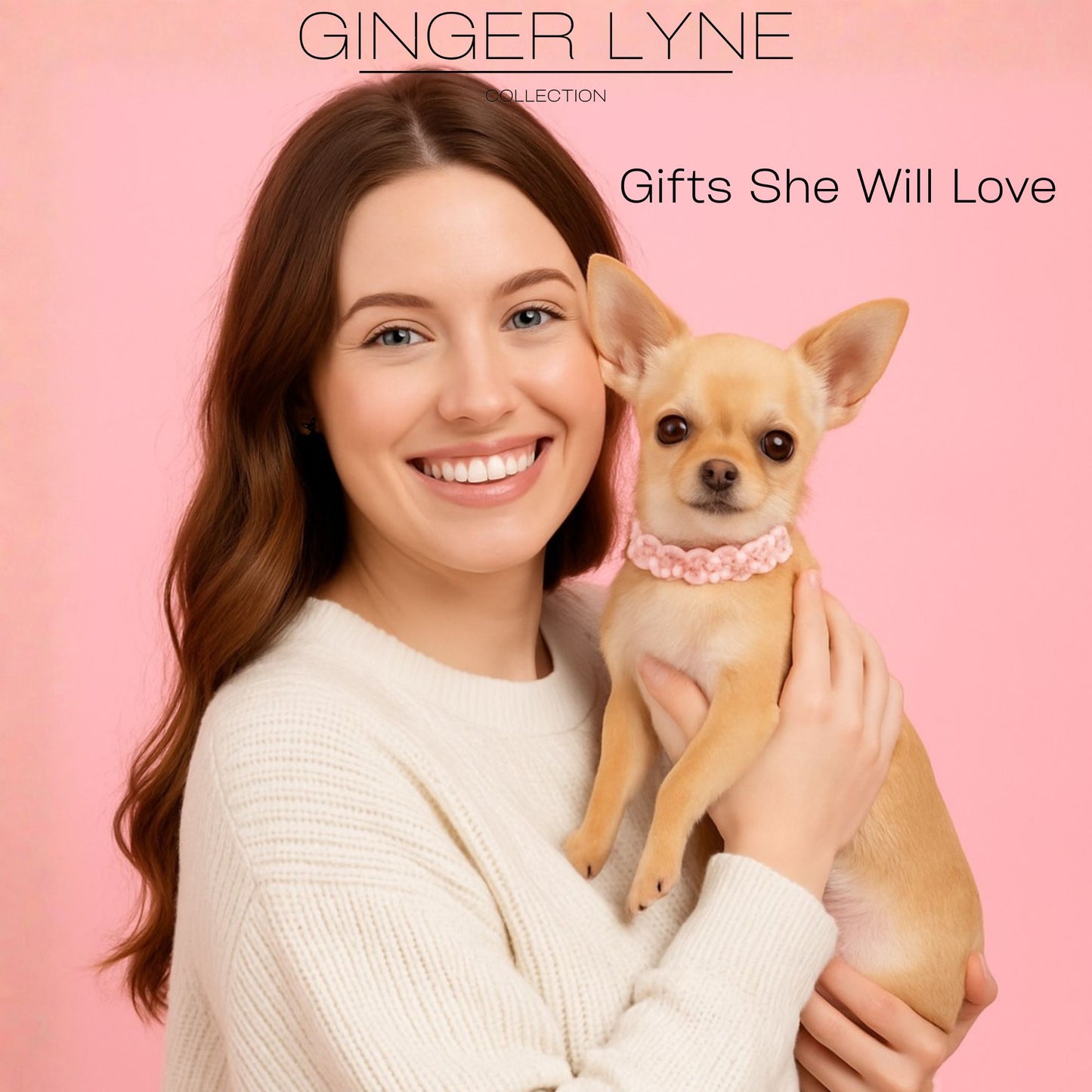 Ginger Lyne Chihuahua Dog Stud Earrings for Women Stainless Steel Puppy Pet Jewelry Gifts - Silver Tone
