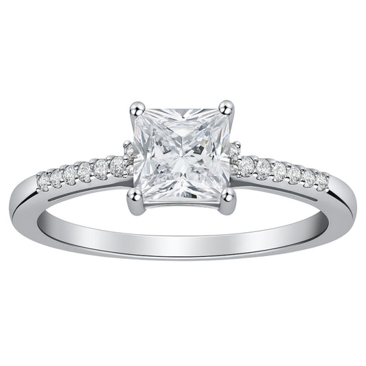 MorganEngagementRingPrincessCzSterlingSilverWomenGingerLyneCollection_Silver-1