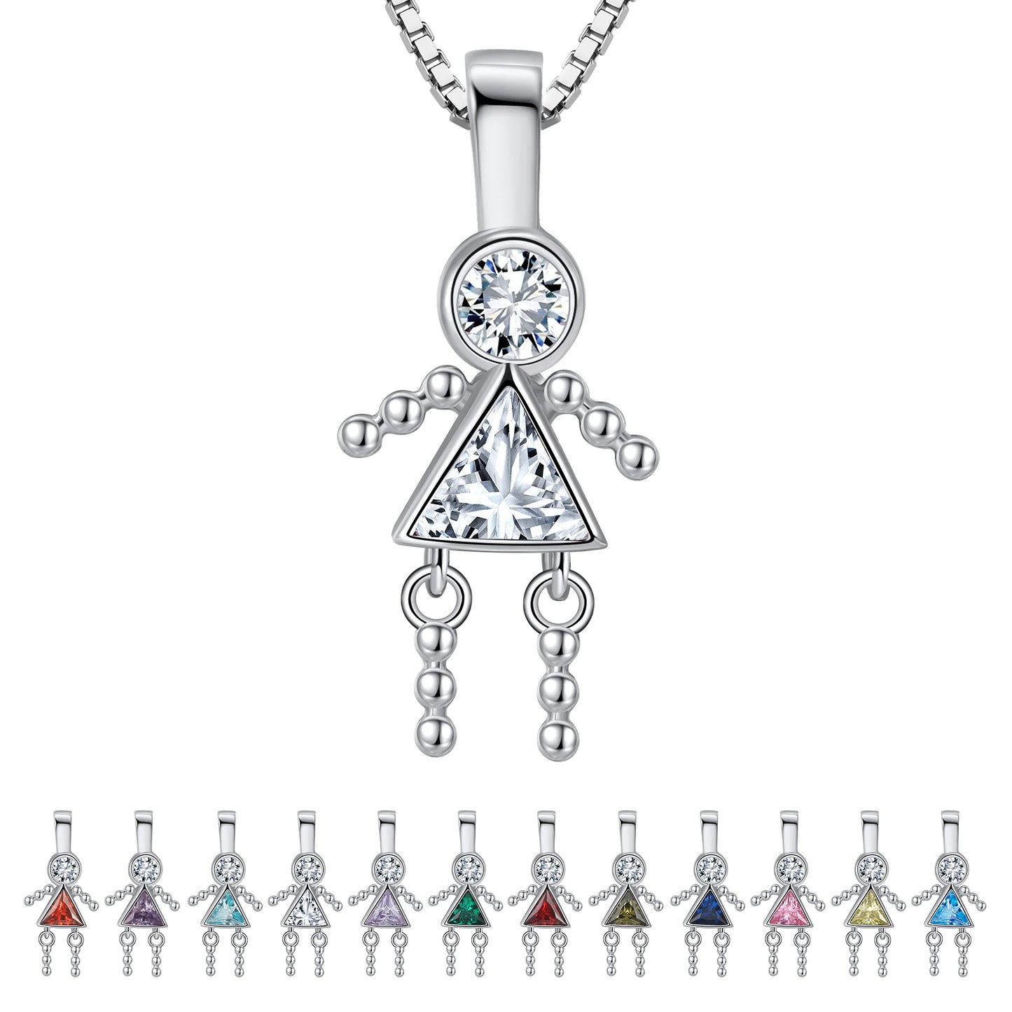 BirthstonePendantNecklaceforGirlMomorGrandmabyGingerLyneSterlingSilverCZFamilyBirthdayCharm_GirlApril-1