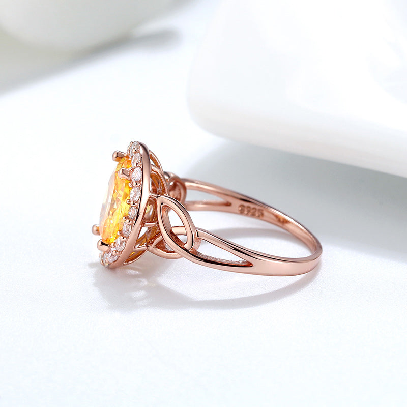 HaloYellowCzEngagementRingforWomenRoseGoldSterlingSilverGingerLyneCollection_Yellow-4