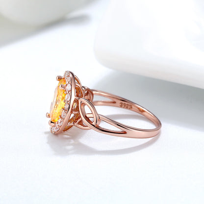 HaloYellowCzEngagementRingforWomenRoseGoldPlatedSterlingSilverGingerLyneCollection_Yellow-4