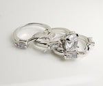 Load image into Gallery viewer, Alisha 3 Ring Bridal Set Engagement Wedding Band Ginger Lyne Collection - 10
