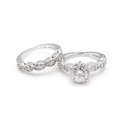 NickieBridalSetSterlingSilverZirconiaRingBandWomenGingerLyneCollection_BridalSet-4