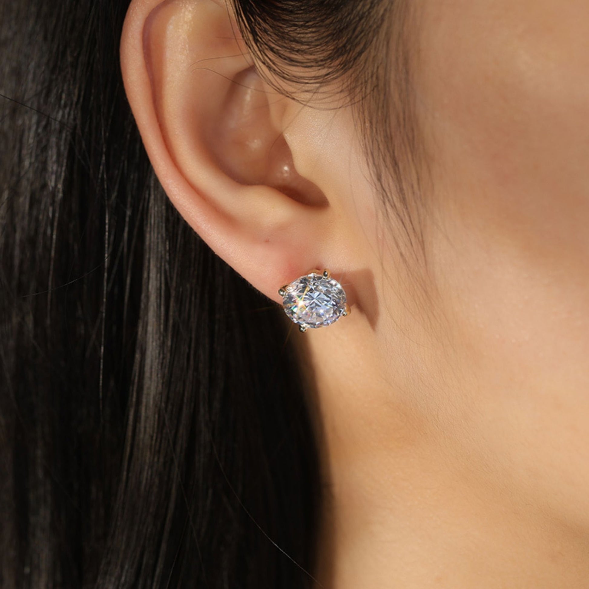 SolitaireStudEarringsforWomen8CtwSterlingSilverStudsforherGingerLyneCollection_Gold-4
