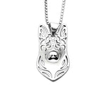 Load image into Gallery viewer, German Shepherd Dog Pendant Necklace Sterling Silver Women Ginger Lyne Collection - Necklace
