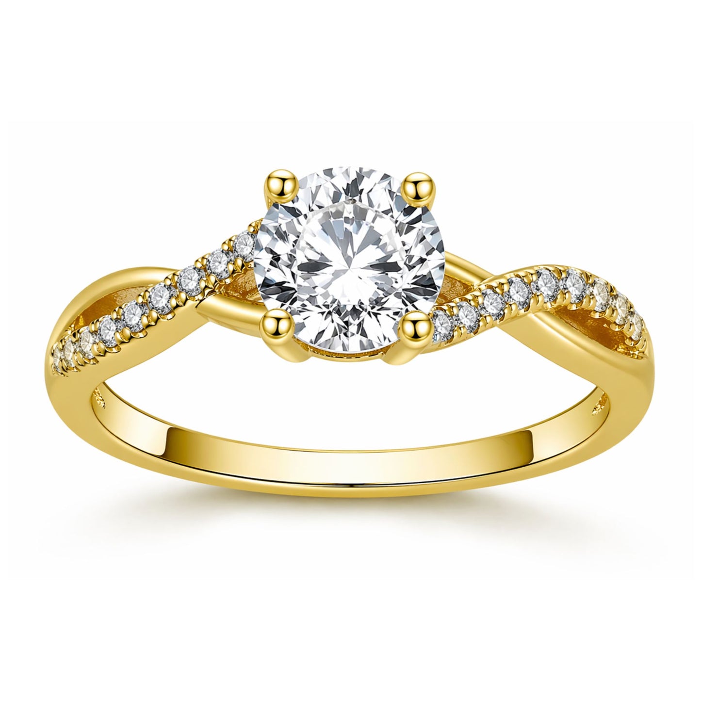QueenaSolitaireEngagementRingforWomenSterlingSilverCZGingerLyneCollection_14KTGoldOverSilver-1