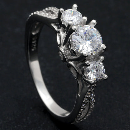 HeidiEngagementRingSterlingSilver3StoneCzWomensGingerLyneCollection_Silver-4