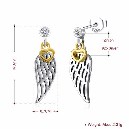 StudDangleEarringsforWomenWingsHeartGoldSterlingSilverGingerLyneCollection_silver-5