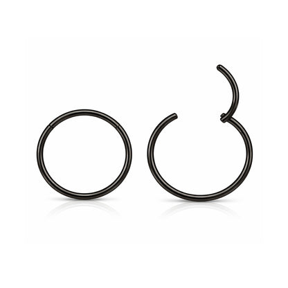 ThinHoopEarringsGingerLyne20GaugeStainlessSteelHingedClickerforLobeCartilageNosePiercingBodyJewelry_FPJ-20g-Hoop-Black-8mm-1