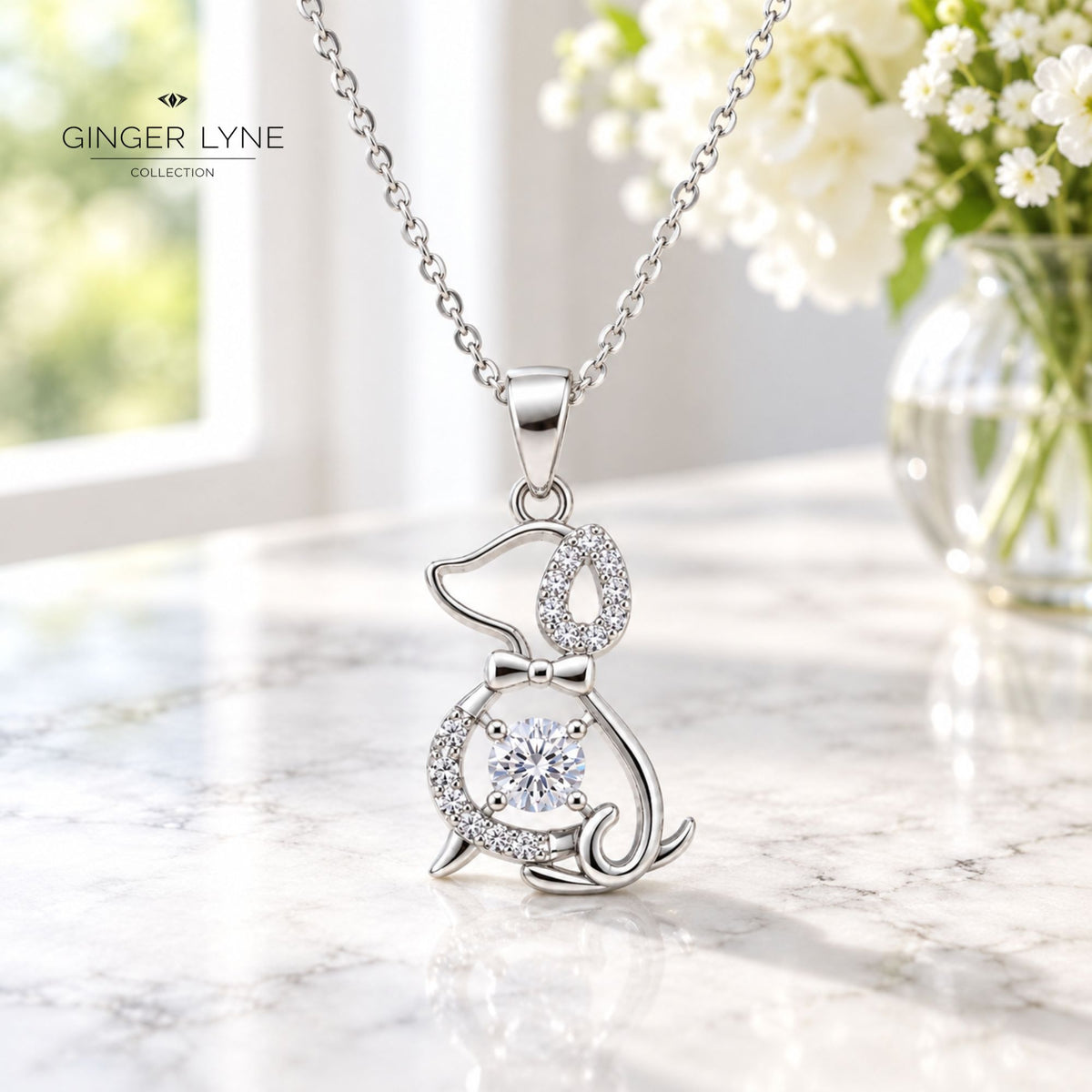 SterlingSilverDogNecklaceforWomenBeaglePendantCZDogLoverJewelryGiftGingerLyne_silver-2