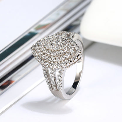 Engagement Statement Ring for Women Marquise Shape Pave Cz Ginger Lyne Collection