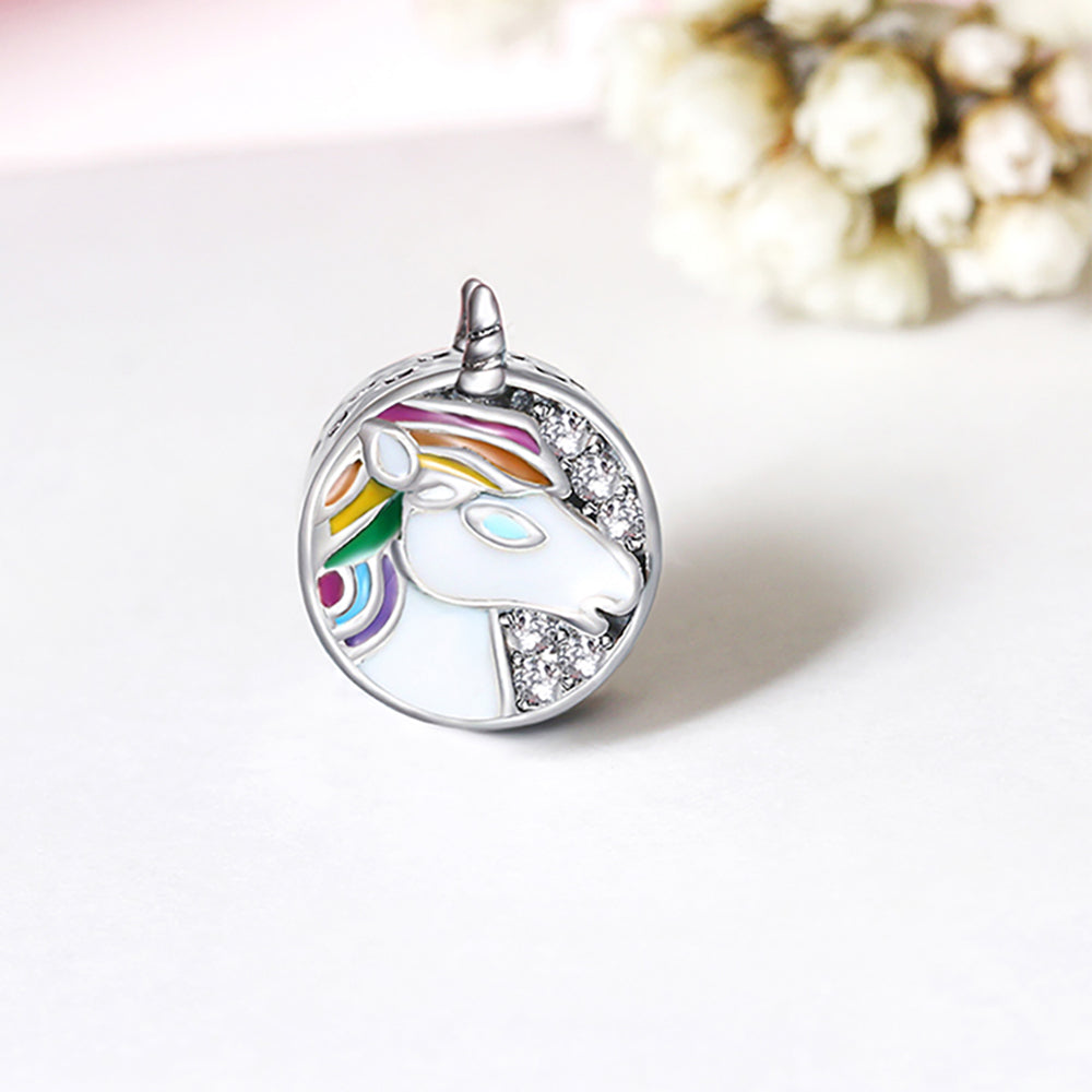 WhiteUnicornCharmEuropeanBeadCZSterlingSilverGingerLyneCollection_Silver-3