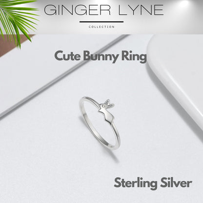 Bunny Rabbit Ring for Girls or Women Sterling Silver Ginger Lyne Collection