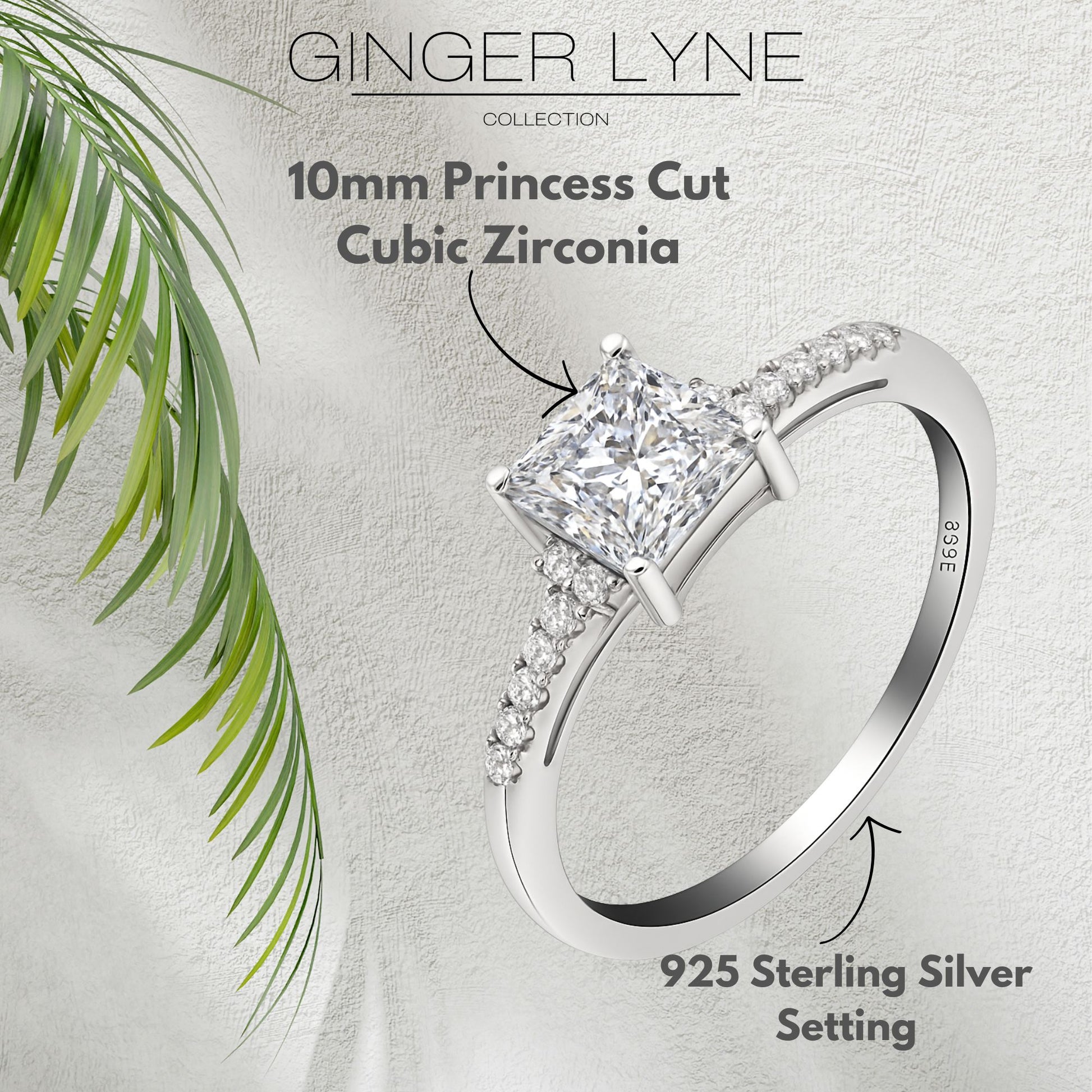 MorganEngagementRingPrincessCzSterlingSilverWomenGingerLyneCollection_Silver-5