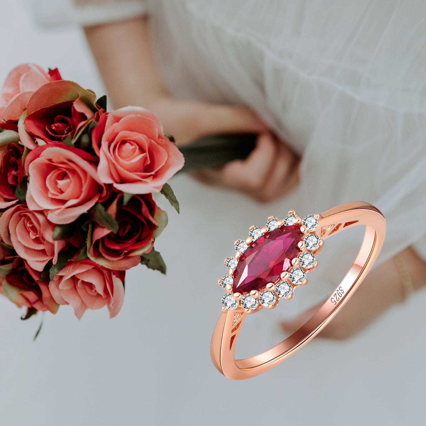 EngagementRingforWomenMarquiseRedCuRoseGoldSterlingSilverGingerLyneCollection_Red-3